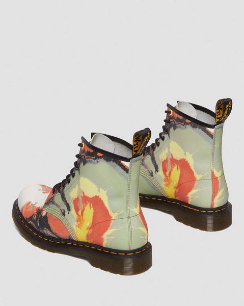 Dr Martens 1460 Tate 'Volcanic Flare' Leather Women Lace Up Boots Multicolor | USA-342678