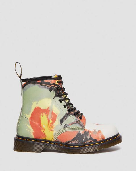 Dr Martens 1460 Tate 'Volcanic Flare' Leather Women Lace Up Boots Multicolor | USA-342678