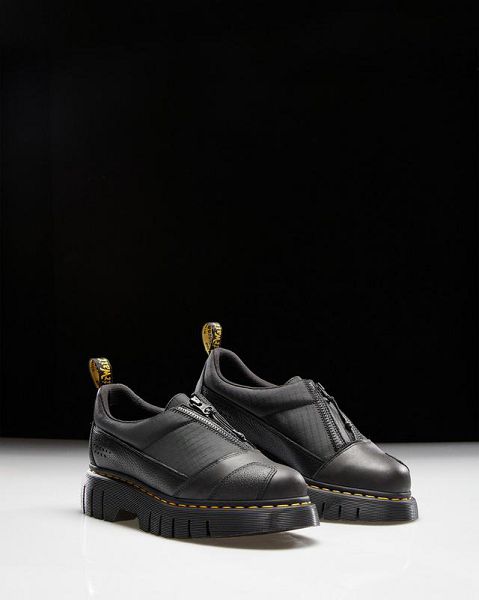 Dr Martens 1461 Beta Clubwedge Platform Men Oxford Shoes Black | USA-458716