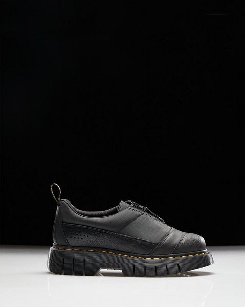 Dr Martens 1461 Beta Clubwedge Platform Men Oxford Shoes Black | USA-458716