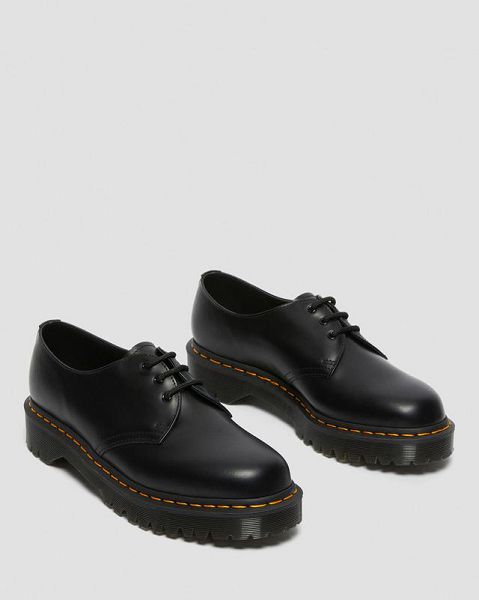 Dr Martens 1461 Bex Smooth Leather Men Oxford Shoes Black | USA-59724