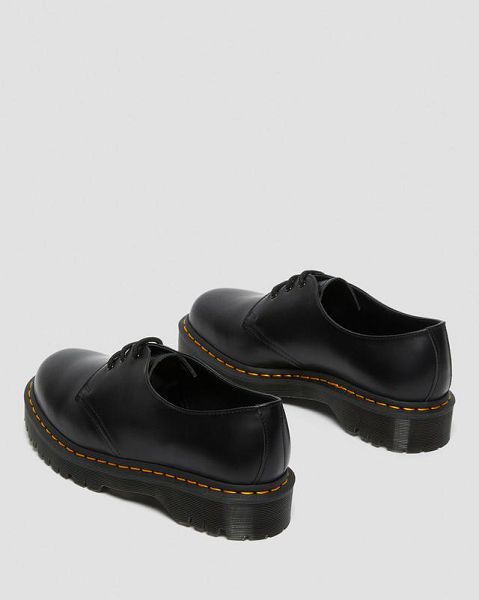 Dr Martens 1461 Bex Smooth Leather Men Oxford Shoes Black | USA-59724