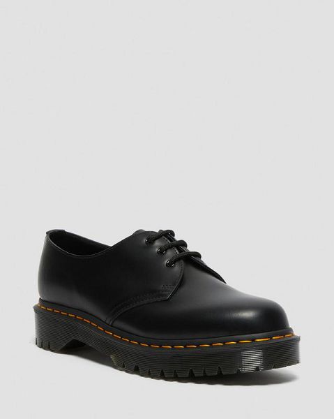 Dr Martens 1461 Bex Smooth Leather Men Oxford Shoes Black | USA-59724