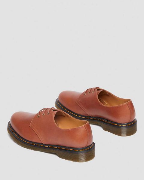 Dr Martens 1461 Carrara Leather Men Oxford Shoes Brown | USA-891736