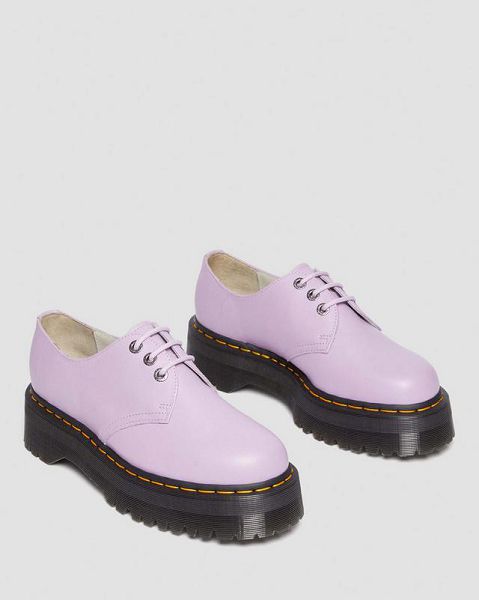 Dr Martens 1461 II Pisa Leather Men Platform Shoes Purple | USA-561380