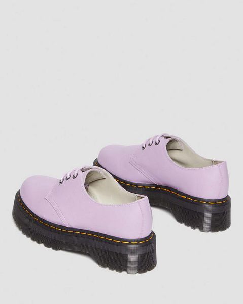 Dr Martens 1461 II Pisa Leather Men Platform Shoes Purple | USA-561380