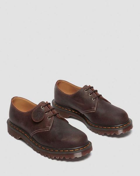 Dr Martens 1461 Made In England Commander Men Oxford Shoes Brown | USA-432587