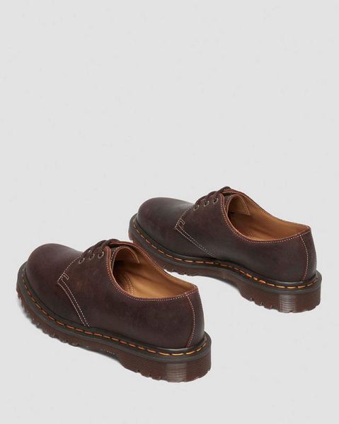 Dr Martens 1461 Made In England Commander Men Oxford Shoes Brown | USA-432587