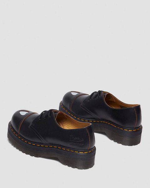 Dr Martens 1461 Platform MADEME Leather Men Oxford Shoes Black | USA-731569