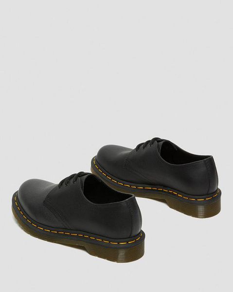 Dr Martens 1461 Virginia Leather Women Oxford Shoes Black | USA-954871