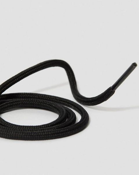 Dr Martens 26 Inch Round Shoe Laces Accessories 3 EYE Black | USA-789016