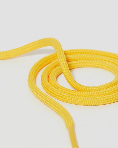 Dr Martens 26 Inch Round Shoe Laces Accessories 3 EYE Yellow | USA-836750