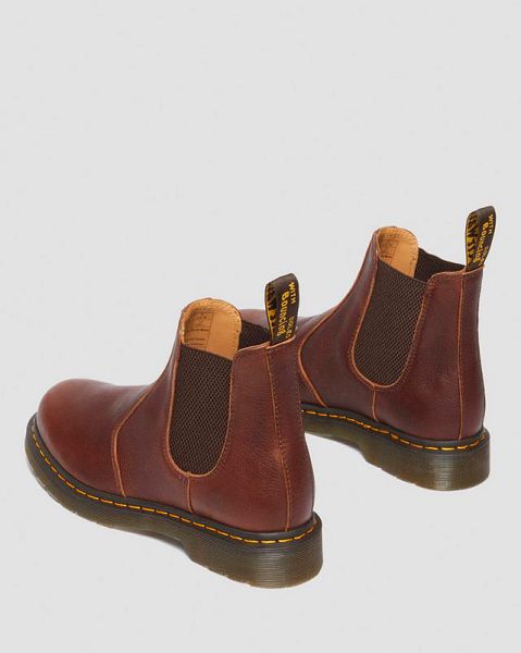 Dr Martens 2976 Ambassador Leather Men Chelsea Boots Brown | USA-387294