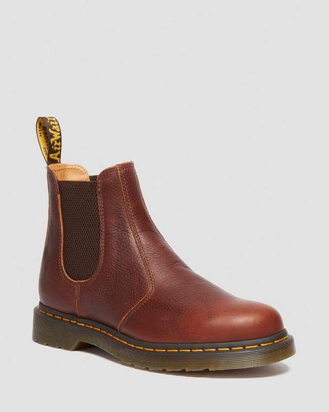 Dr Martens 2976 Ambassador Leather Men Chelsea Boots Brown | USA-387294