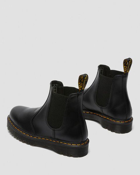 Dr Martens 2976 Bex Smooth Leather Men Chelsea Boots Black | USA-132879