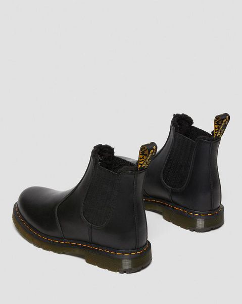 Dr Martens 2976 DM's Wintergrip Leather Men Chelsea Boots Black | USA-345217