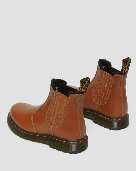 Dr Martens 2976 DM's Wintergrip Leather Men Chelsea Boots Brown | USA-457621