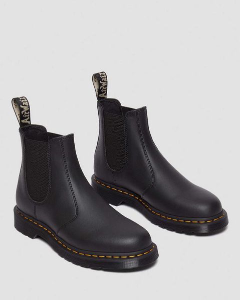 Dr Martens 2976 Genix Nappa Reclaimed Leather Women Chelsea Boots Black | USA-120368