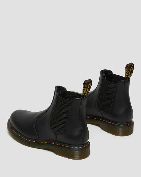 Dr Martens 2976 Nappa Leather Men Chelsea Boots Black | USA-940278