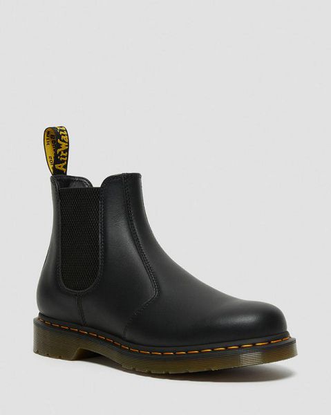 Dr Martens 2976 Nappa Leather Men Chelsea Boots Black | USA-940278