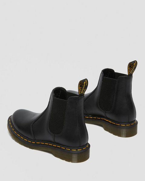 Dr Martens 2976 Nappa Leather Women Chelsea Boots Black | USA-706185