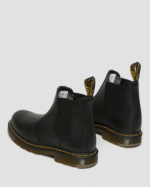 Dr Martens 2976 Slip Resistant Leather Men Chelsea Boots Black | USA-178439