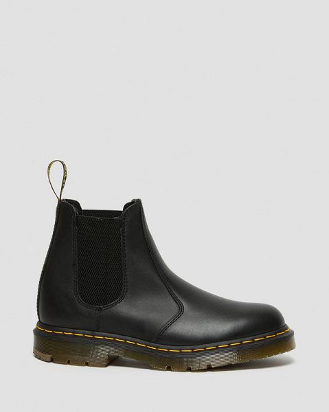 Dr Martens 2976 Slip Resistant Leather Men Chelsea Boots Black | USA-178439