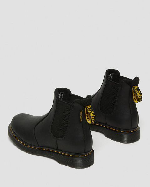 Dr Martens 2976 Warmwair Leather Men Chelsea Boots Black | USA-752036