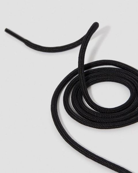 Dr Martens 36 Inch Round Shoe Laces Accessories 4-5 EYE Black | USA-491653