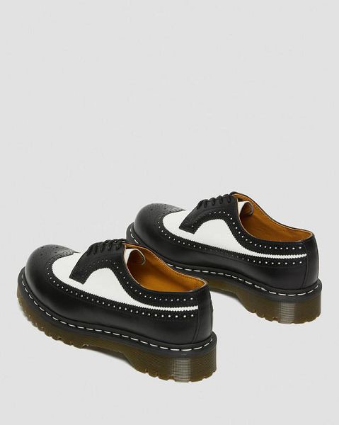 Dr Martens 3989 Bex Smooth Leather Men Brogue Shoes Black | USA-391240