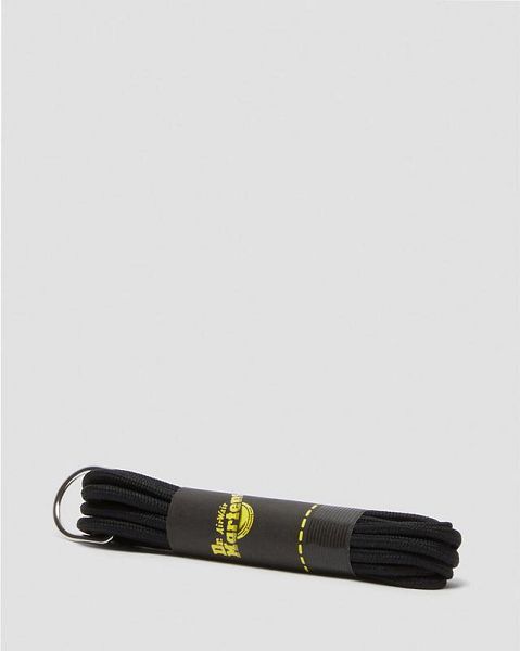 Dr Martens 47 Inch Round Shoe Laces Accessories 6-7 EYE Black | USA-312798