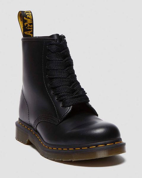 Dr Martens 55 Inch Flat Shoe Laces Accessories 8-10 EYE Black | USA-629071