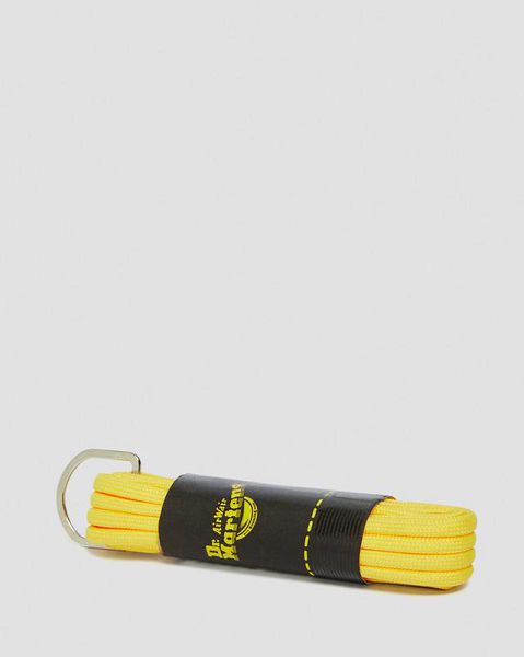 Dr Martens 55 Inch Round Shoe Laces Accessories 8-10 EYE Yellow | USA-985017