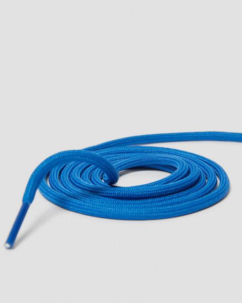 Dr Martens 55 Inch Round Shoe Laces Accessories 8-10 EYE Blue | USA-265703