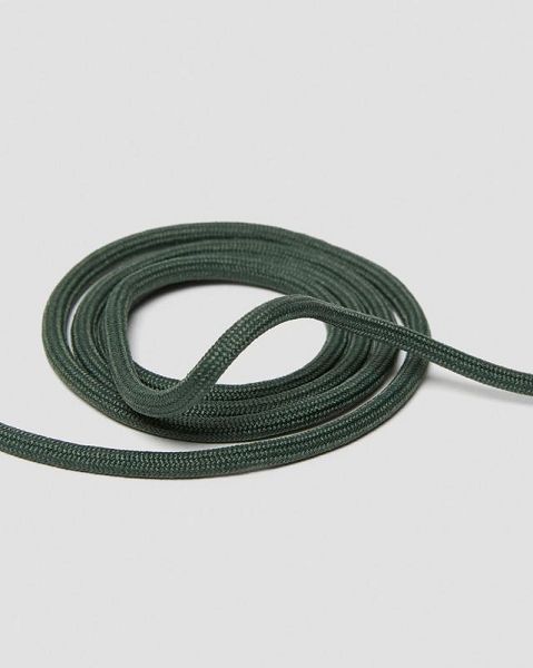 Dr Martens 55 Inch Round Shoe Laces Accessories 8-10 EYE Dark Green | USA-465983