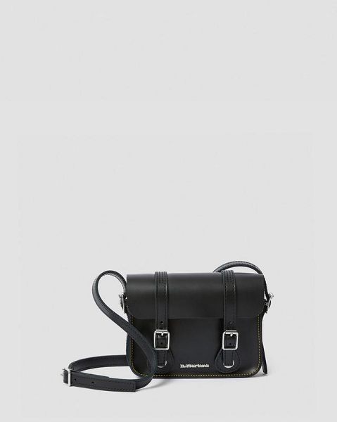 Dr Martens 7 Inch Leather Accessories Crossbody Bags Black | USA-324685