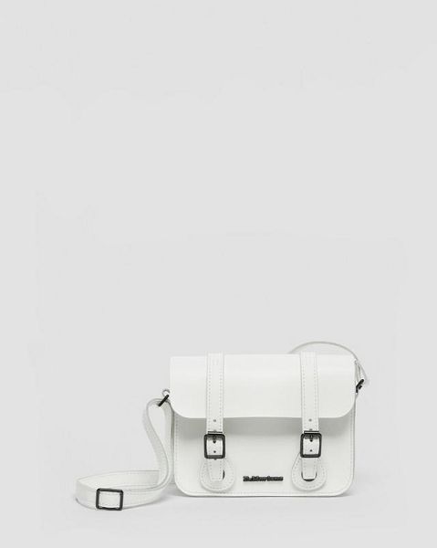 Dr Martens 7 Inch Leather Accessories Crossbody Bags White | USA-61234