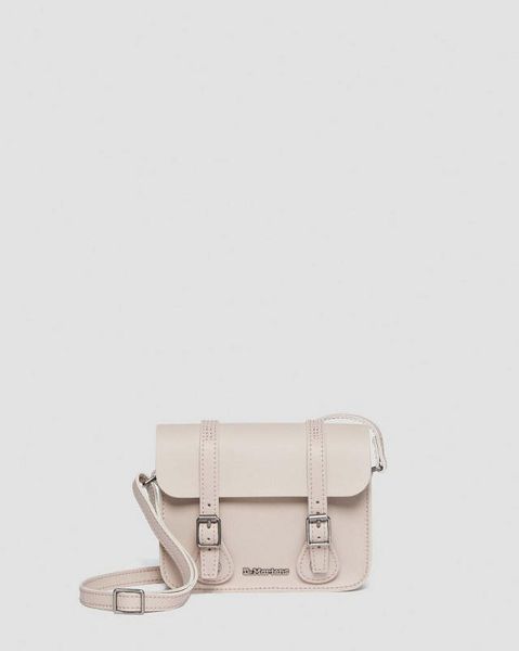 Dr Martens 7 Inch Leather Accessories Crossbody Bags Grey Brown | USA-387961