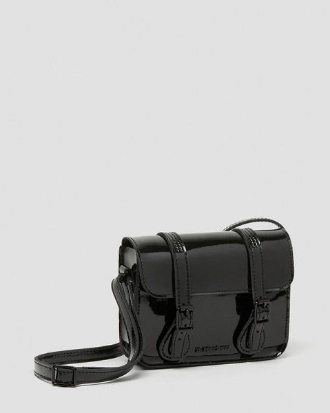 Dr Martens 7 inch Patent Leather Accessories Crossbody Bags Black | USA-905467