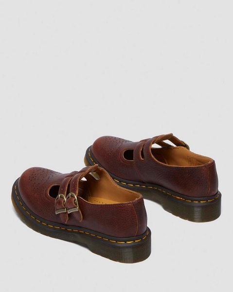 Dr Martens 8065 Ambassador Women Mary Jane Shoes Brown | USA-938572