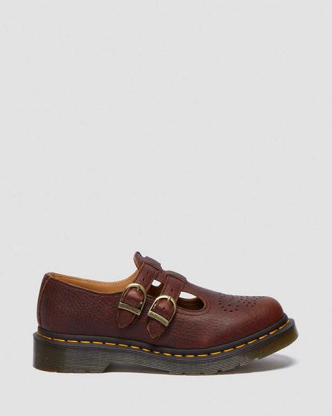 Dr Martens 8065 Ambassador Women Mary Jane Shoes Brown | USA-938572