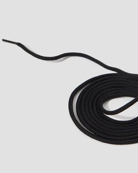 Dr Martens 83 Inch Round Shoe Laces Accessories 12-14 EYE Black | USA-983702