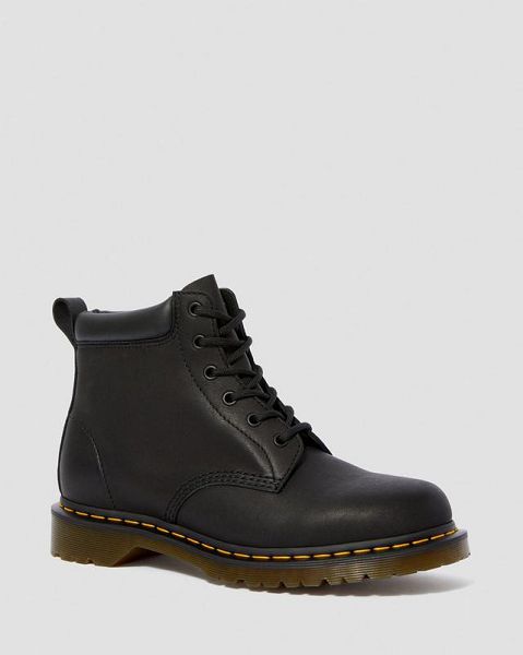 Dr Martens 939 Ben Boot Leather Men Lace Up Boots Black | USA-908745