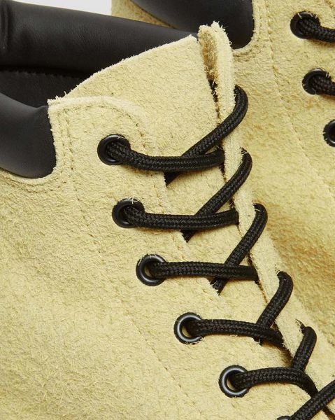 Dr Martens 939 Ben Suede Padded Collar Men Lace Up Boots Yellow | USA-215683