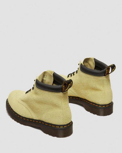 Dr Martens 939 Ben Suede Padded Collar Men Lace Up Boots Yellow | USA-215683