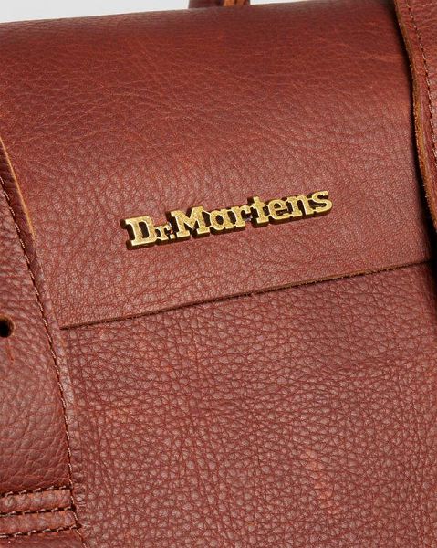 Dr Martens Ambassador Leather Accessories Backpack Brown | USA-765931