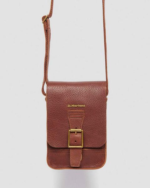 Dr Martens Ambassador Leather Reporter Women Bags Brown | USA-291567