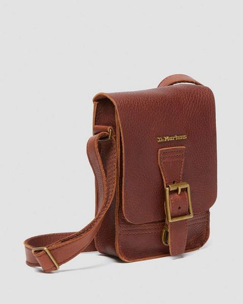 Dr Martens Ambassador Leather Reporter Women Bags Brown | USA-291567