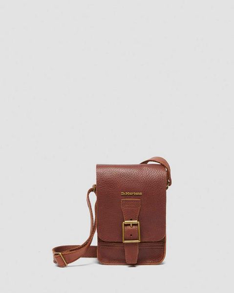 Dr Martens Ambassador Leather Reporter Women Bags Brown | USA-291567