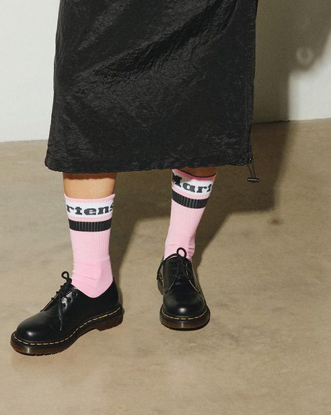 Dr Martens Athletic Logo Organic Cotton Blend Accessories Socks Pink | USA-215436